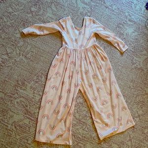 NWT Sweet Honey pink rainbow romper size 5T